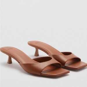Mango Brown Kitten Heels